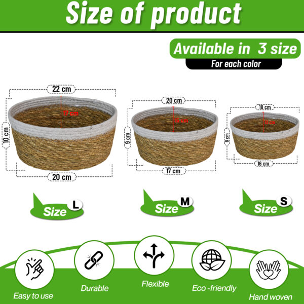 Seagrass Oval Baskets