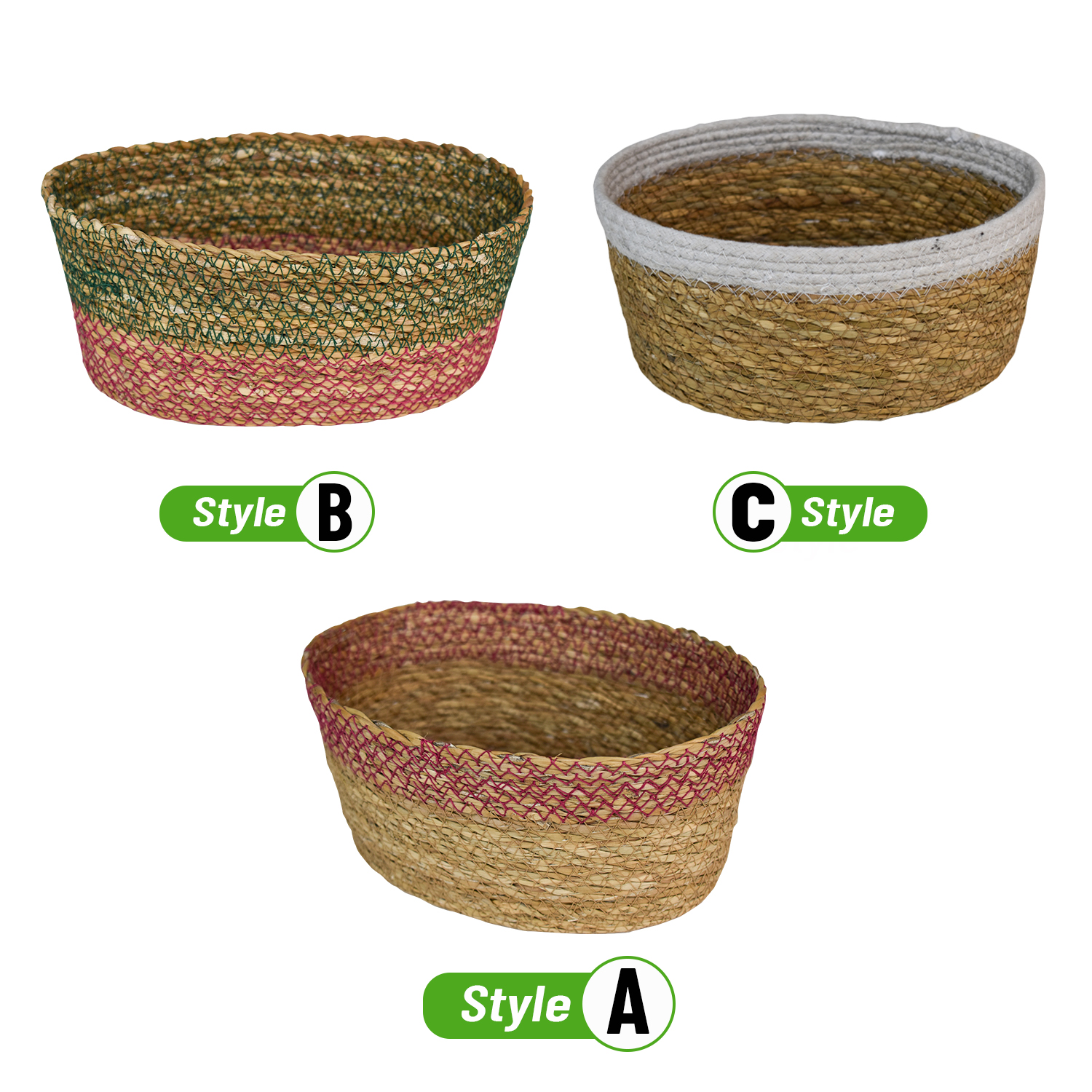 Seagrass Oval Baskets